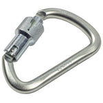 Notch Modified D Steel Carabiner - Triple Lock