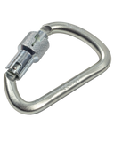 Notch Modified D Steel Carabiner - Triple Lock