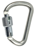 Notch Modified D Steel Carabiner - Triple Lock