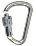 Notch Modified D Steel Carabiner - Triple Lock