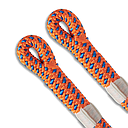 Teufelberger Tachyon Orange|Blue Climbing Rope 11.5mm w/1 eye spLIFE
