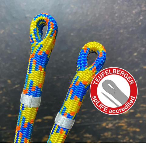 Teufelberger drenaLINE climbing rope w/1 eye spLife 11.8mm 45m | 60m - treestore.io